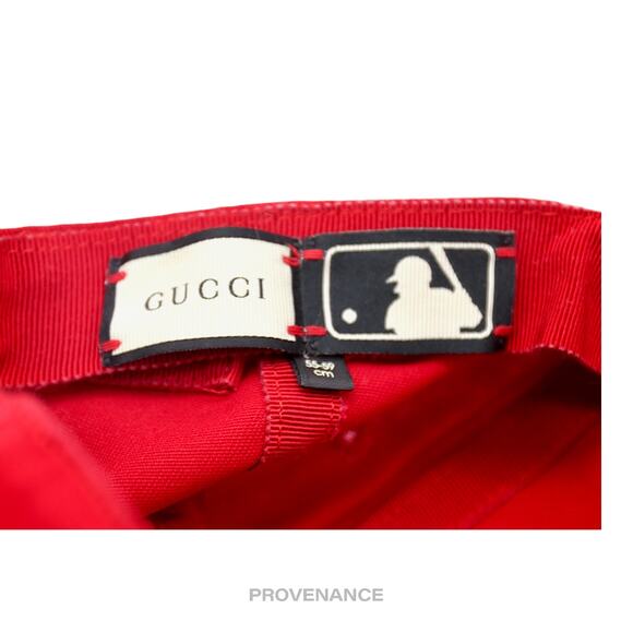 🔴 Gucci x MLB Yankees Hat Cap - Red SEGA Logo with Bird - Picture 9 of 10